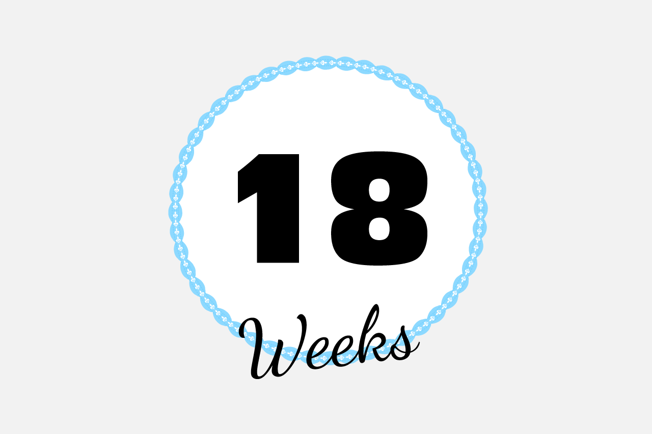 腸にガスが溜まっている-妊娠18週