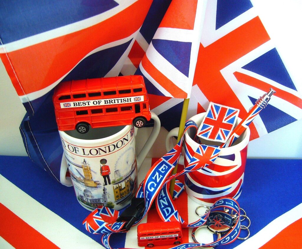 souvenirs, england, united kingdom, great britain, british, souvenir, uk, patriotic, national, english, symbol, flag, british flag, mug, emblem, nation, tourism, britain