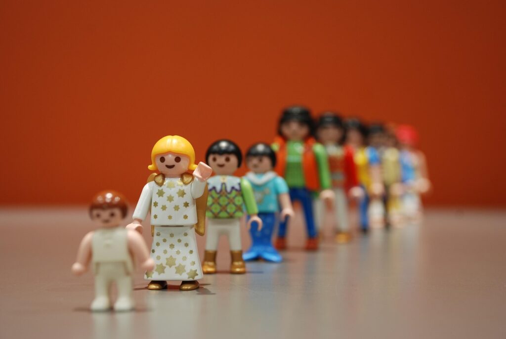 queue, playmobil, in front, queue, queue, queue, queue, queue, playmobil