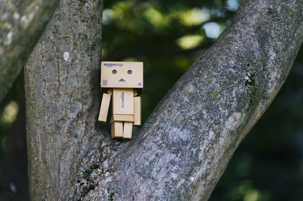 thinking, robot, nature, light, tree