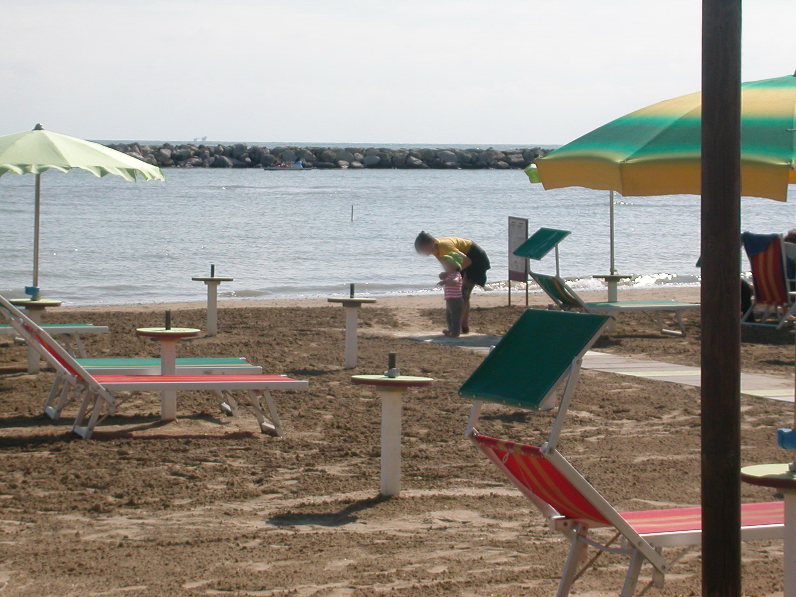 リミニ近郊の海へ行ったのですが